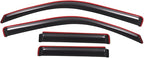Extra Durable Clip-on in-Channel Auto Vent Window Visor, Fits 2002-2009 Chevrolet Trailblazer, UV Protection Rain Guard, Original Wind Deflector, No-Drill Easy Install, Dark Smoke, 4-Pcs