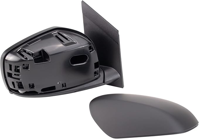 Passenger Side Power Heated Mirror Smooth Black Paint to Match Compatible with 2009-2016 Dodge Grand Caravan Chrysler Town & Country CH1321478