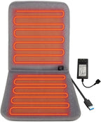 USB Heated Seat Cushion for Office Chair, Large Heating Area Cover | Therapy Heating Pad for Back, Lumbar, Hip, Thigh with 3 Temperatures Levels, 17In * 35.5In