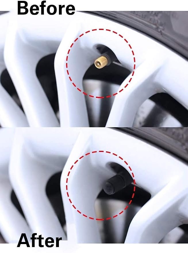 50 Pack Tire Valve Caps, Plastic Valve Stem Caps with O Rubber Seal, Universal Stem Covers for Cars, SUVs, Bike and Bicycle, Trucks, Motorcycles, Airtight Seal Dust Proof, Black 5 Dollar Item