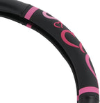Universal Fit Universal Love Story Steering Wheel Cover - Rubber (Love Story Pink)