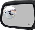 4 Pack 3" Blind Spot Mirrors, Aluminum Frame Glass Convex Rear View Blind Spot Mirrors For Pick-up Truck, SUV, Van, Large Vehicle
