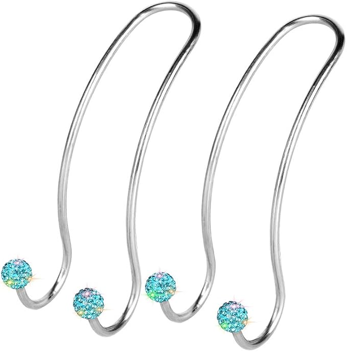 Auto Hooks Bling Car Hangers Organizer Seat Headrest Hooks Strong and Durable Backseat Hanger Storage Universal for SUV Truck Vehicle 2 Pack (Sky Blue)