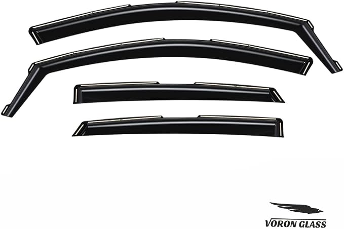 Voron Glass in-Channel Extra Durable Rain Guards for Hyundai Sonata 2020-2026, Window Deflectors, Vent Window Visors, 4 Pieces - 200934