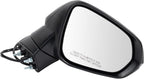 Passenger Side Power Folding Heated Mirror Smooth Black Paint to Match Compatible with 2018-2021 Lexus NX300h LX1321166