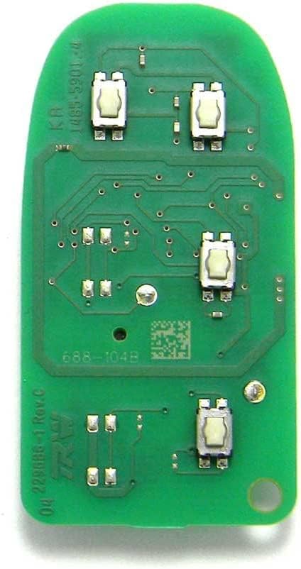 OEM Electronic 4-Button Smart Key Fob Remote Compatible with 2013-2018 RAM Truck (FCC ID: GQ4-54T, P/N: 56046956)