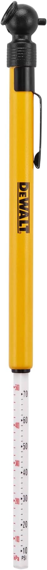 Pencil Tire Pressure Gauge with Tread Depth Gauge, 10-70 PSI, Compact Size with Metal Clip, Durable Design for Accurate Measurement, Automotive Tool for Cars and Motorcycles