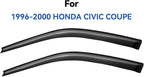Window Visors Rain Guards Shield for 1996-2000 Honda Civic Coupe, Out-Channel Window Vent Wind Deflectors Visors Shades for 96-00 Civic