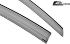 Replacement for 2009-2014 Acura TL | EOS Visors JDM Mugen Tape-On Style Smoke Tinted Side Vents Window Rain Guard Deflectors
