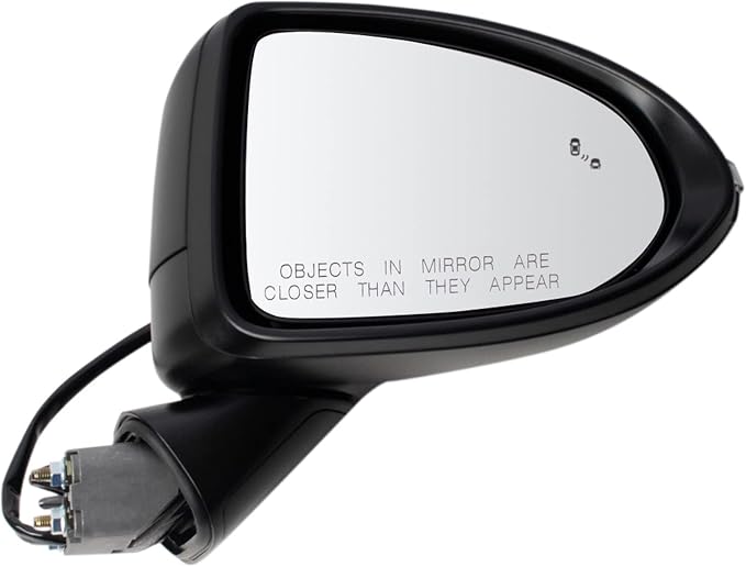 Passenger Side Mirror Assembly Power Heated Turn Signal Blind Spot Textured Black Compatible with 2020-2023 Hyundai Sonata SEL