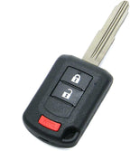 OEM Electronic 3-Button Remote Head Key Fob Compatible with 2016-2024 Mitsubishi Outlander Sport (FCC ID: OUCJ166N, P/N: 6370B944)