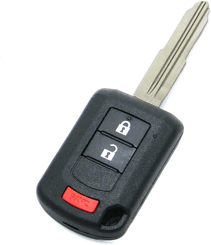 OEM Electronic 3-Button Remote Head Key Fob Compatible with 2016-2024 Mitsubishi Outlander Sport (FCC ID: OUCJ166N, P/N: 6370B944)