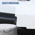 Craedli 4PCS Car Door Corner Edge Guards, Anti-Collision Auto Side Door Edge Trim Sticker, Universal Self-Adhesive Anti-Rub Vehicle Exterior Protector Decoration for SUV Pickup Truck (Black)