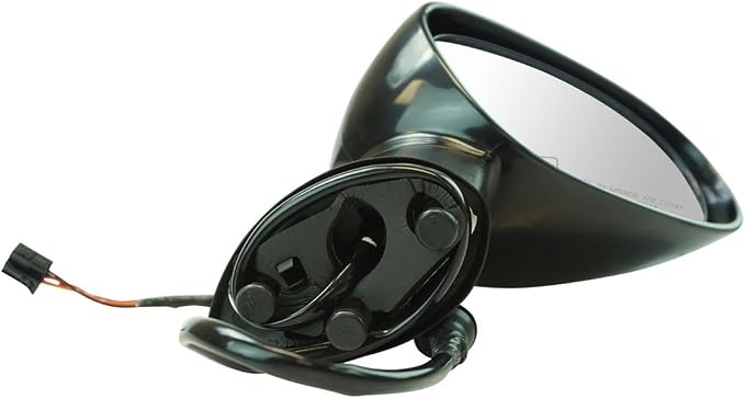 Passenger Side Mirror Assembly Electric Adjustment Heated No Memory Black Compatible with 2015-2019 Dodge Challenger CH1321396