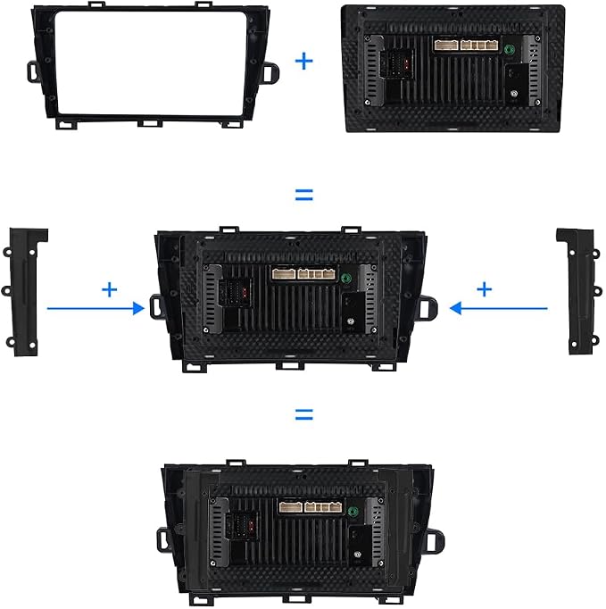 [8 CORE 4G+64G] Car Radio for Toyota Prius 2010-2015 Not Fit J-B-L with Wireless Carplay/Android Auto, 9 Inch Android 13 IPS Touch Screen Car Stereo, Bluetooth, GPS, WiFi, SWC, DSP + Backup Camera