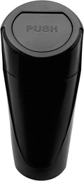Car Trash Can Bin with Lid, Leakproof Auto Cup Holder Garbage Bin Multipurpose Storage Organizer, Mini Portable Dustbin Side Door Garbage Can for Vehicle Home Office (Black)