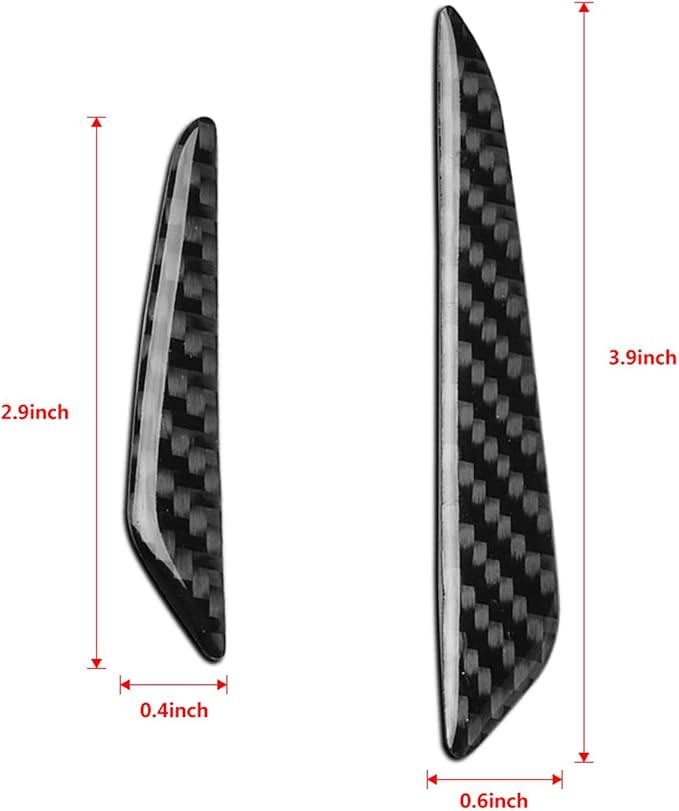 RUNMADE Universal Auto Door Side Edge Protection Guard - Carbon Fiber Anti-Scratch Protector Trim Sticker for Car SUV Pickup Truck