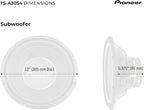 TS-A30S4 12” Component Subwoofer, 1400 Watts Max Power