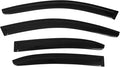 Fit 2011-2018 Volkswagen Jetta Slim Style Acrylic Window Visors Rain Guard |, Dark Smoke, Car Rain Sun Window Shade Guard Visor, 2012 2013 2014 2015 2016 2017, Car Wash Safe, Waterproof
