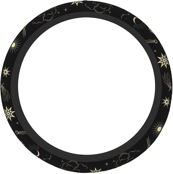 Moon and Star Steering Wheel Cover Car Accessories