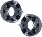2" Golf Cart Wheel Spacers - Wider Stance, Increased Clearance, Fits EZ GO Fits EZGO Fits Club Car Golf Cart - 2 Inch (50mm), 4x4, 1/2x20 Studs - Pair of 2 - Black