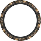 Forest Camo Steering Wheel Cover Camo Leaf Steering Wheel Cover for Men Women Anti-Slip Elastic Breathable Neoprene Steering Wheel Protective Cover 15in Universal Car Accessories for Cars, Auto, SUVs