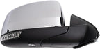 Passenger Side Mirror Assembly Power Heated Turn Signal Puddle Light Blind Spot Memory Power Folding Chrome Compatible with 2014-2021 Jeep Grand Cherokee