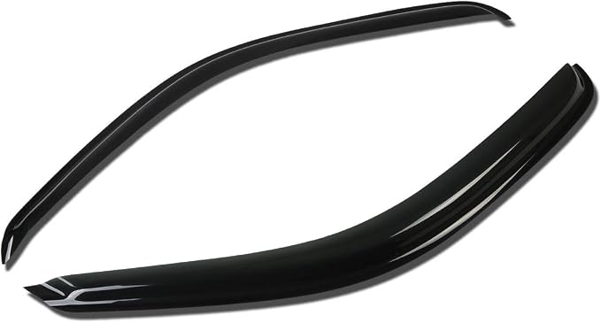 2Pcs Tape-On Window Visor Rain Guard Compatible with 1995-2004 Tacoma, Rain Shields Vent Shade Wind Deflector, Acrylic