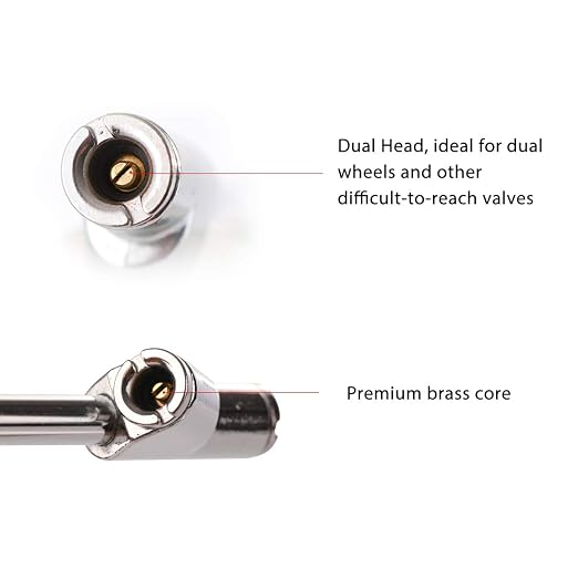 CZC AUTO Tire Pressure Gauge Heavy Duty Straight-on Foot Dual Head Chucks Auto Service Gage Air Gauge 10-150PSI 100-1000KPa for Truck Car RV Van (10 Packs, Silver)