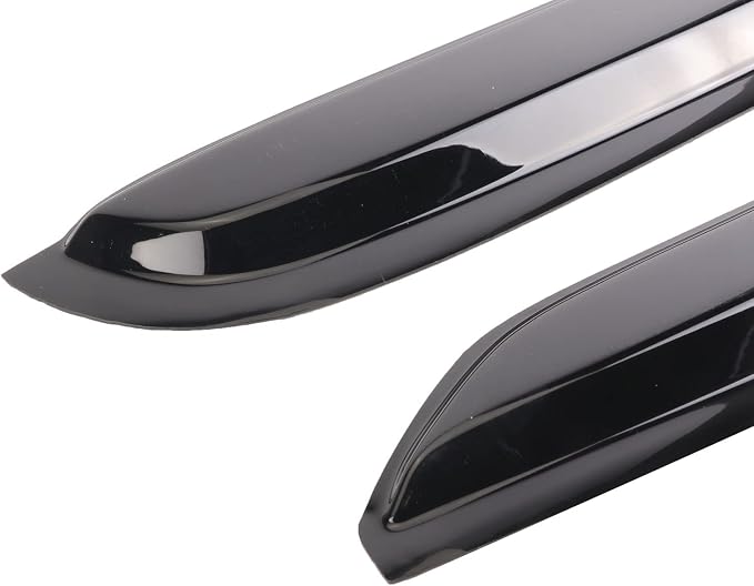 Black Outside Mount Window Rain Guards Compatible with 2019-2023 Dodge RAM 1500 Crew Cab,Durable Window Visor Deflectors
