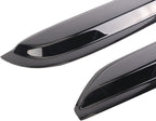 Black Outside Mount Window Rain Guards Compatible with 2019-2023 Dodge RAM 1500 Crew Cab,Durable Window Visor Deflectors