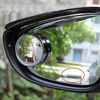 x Blind Spot Mirror, 2'' Silver Round HD Glass Convex Adjustable Wide Angle Rear View Mirror,Universal For Car SUVs Truck Motorcycle (2pcs)