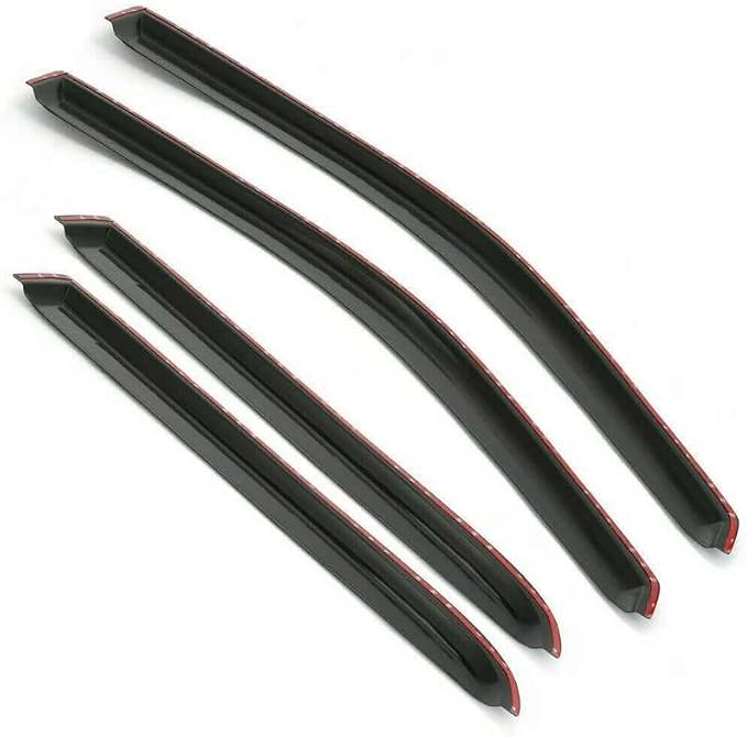 Tape-On Rain Guard 4-Piece for 2011-2020 Dodge Charger Windows Visor Shield Shade Smoke 94313