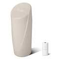 Car Trash Can Bin with Lid - Car Garbage Can Cup Holder - Light Beige Mini Leakproof Vehicle Garbage Bin with 20pcs Trash Bags-Automotive Organizers and Storage for Front Back Seat Accessories