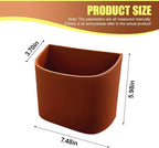 Leather Car Trash Can, Clip on Small Car Garbage Can, Waterproof Leakproof Back Seat Trash Bin, Multifunctional Vehicle Storage Organizer for Trucks, SUVs (Orange)