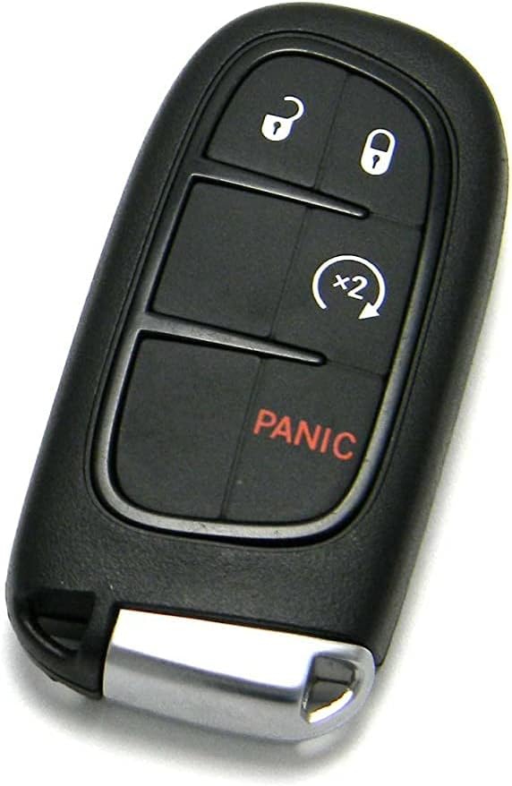 OEM Electronic 4-Button Smart Key Fob Remote Compatible with 2013-2018 RAM Truck (FCC ID: GQ4-54T, P/N: 56046956)