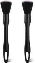 2PCS Car Detailing Brush Set, Ultra Soft Bristle Auto Interior Cleaning Brushes, Scratch-Free Dashboard Duster Kit for Vents, Leather, Screen, Console and Household Cleaning