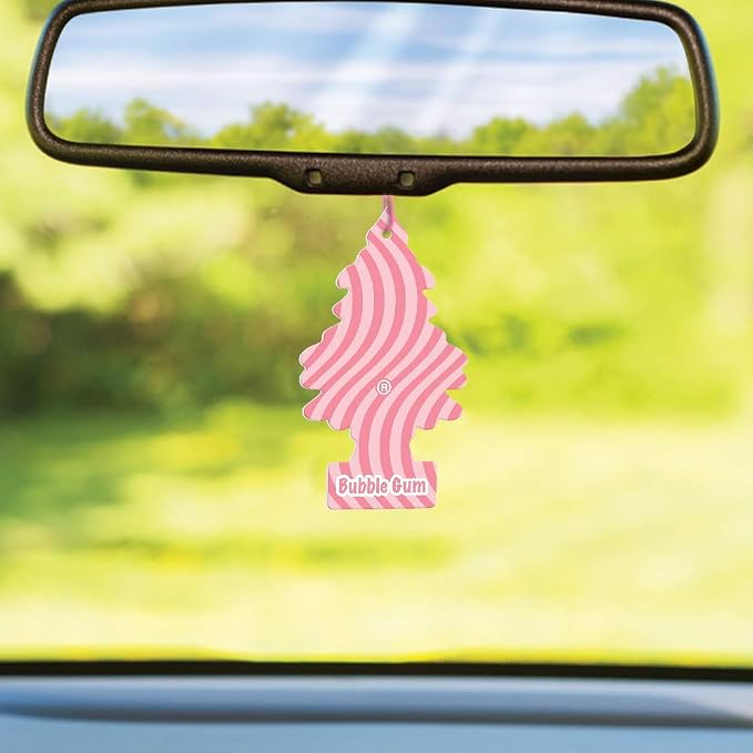 Cardboard Hanging Car, Home & Office Air Freshener, Bubble Gum (Pack of 12)