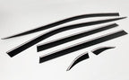 AUTOCLOVER Tape-On Rain Guards Window Visors 6 Pcs Set for Toyota Rav4 2019 2020 2021 2022 2023 2024 2025 / Window Deflectors, Out-Channel Vent Shades (Smoked)