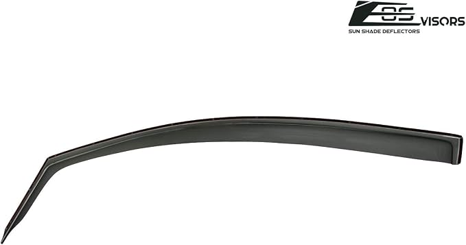 for 2012-2015 Honda Civic 2Dr Coupe | EOS Visors JDM in-Channel Style Smoke Tinted Side Vent Window Deflectors Rain Guards