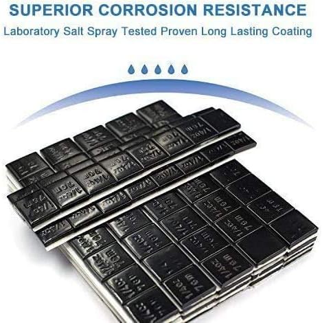 1/4oz, 0.25oz, Black, Adhesive Stick on Wheel Weights, EasyPeel Type. Cars, Trucks, SUVs, Motorcycles, RC Cars. Low Profile, 12oz/Box, U.S. OEM Quality, (48pcs)