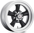 Vintage VN105 TORQ THRUST D 15X8.5 5X5.0 3.77 -25mm SATIN BLACK MACHINED LIP - VN1055873B