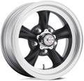 Vintage VN105 TORQ THRUST D 15X8 5X4.5 4.5 0mm SATIN BLACK MACHINED LIP - VN10558065B