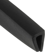 1/6" 13FT Rubber Edge Trim, Flexible U Channel Edge Guard Protector for Keen Edge Sheet Metal Car Doors Hatches Table Corners, Black