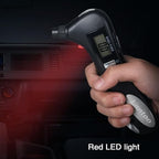 Digital Tire Pressure Gauge 150 PSI – 5-in-1 Emergency Tool for Cars, Trucks & Bikes – Includes Seatbelt Cutter, Window Breaker, LED Flashlight & Red Safety Light - 2 Pack