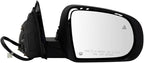 Driver & Passenger Side Mirror Set Power Heated Manual Folding Turn Signal Blind Spot Puddle Light Paint to Match Compatible with 2014-2018 Jeep Cherokee CH1320428 CH1321428