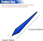 4PCS Car Door Edge Guard Protector, Self-Adhesive Vehicle Rearview Mirror Anti-Collision Strip, PVC Anti-Scratch Bumper Trim Guard, Universal Auto Body Accessory for Car SUV Truck (Blue)