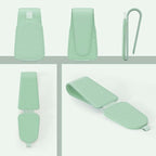 Sunglass Holder for Car Visor, Suede Cloth Magnetic Sunglass Organizer for Car Accessories, 2 Packs, Pastel Green