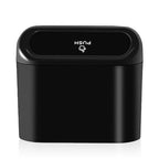 Car Trash Can with Lid, Leakproof Mini Garbage Bin for Car – Compact Design with Self-Closing Lid, Waterproof & Easy to Clean, Includes Trash Bags for Door Pocket, Cup Holder, or Office Desk (1)