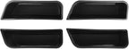 4PCS Door Side Storage Box for Ford Fusion 2013 2014 2015 2016 2017 2018 2019 2020 Front and Rear Accessories Phone Holder Door Grab Handle Pocket Storage Organizer ABS Plastic, Black Mat